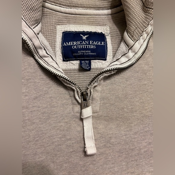 🤩HP🤩 American Eagle Distressed Quarter Zip Jacket - Picture 5 of 6